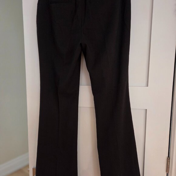 Tahari Chocolate Brown Wool Flare Dress Pants Size 10 - Picture 2 of 4